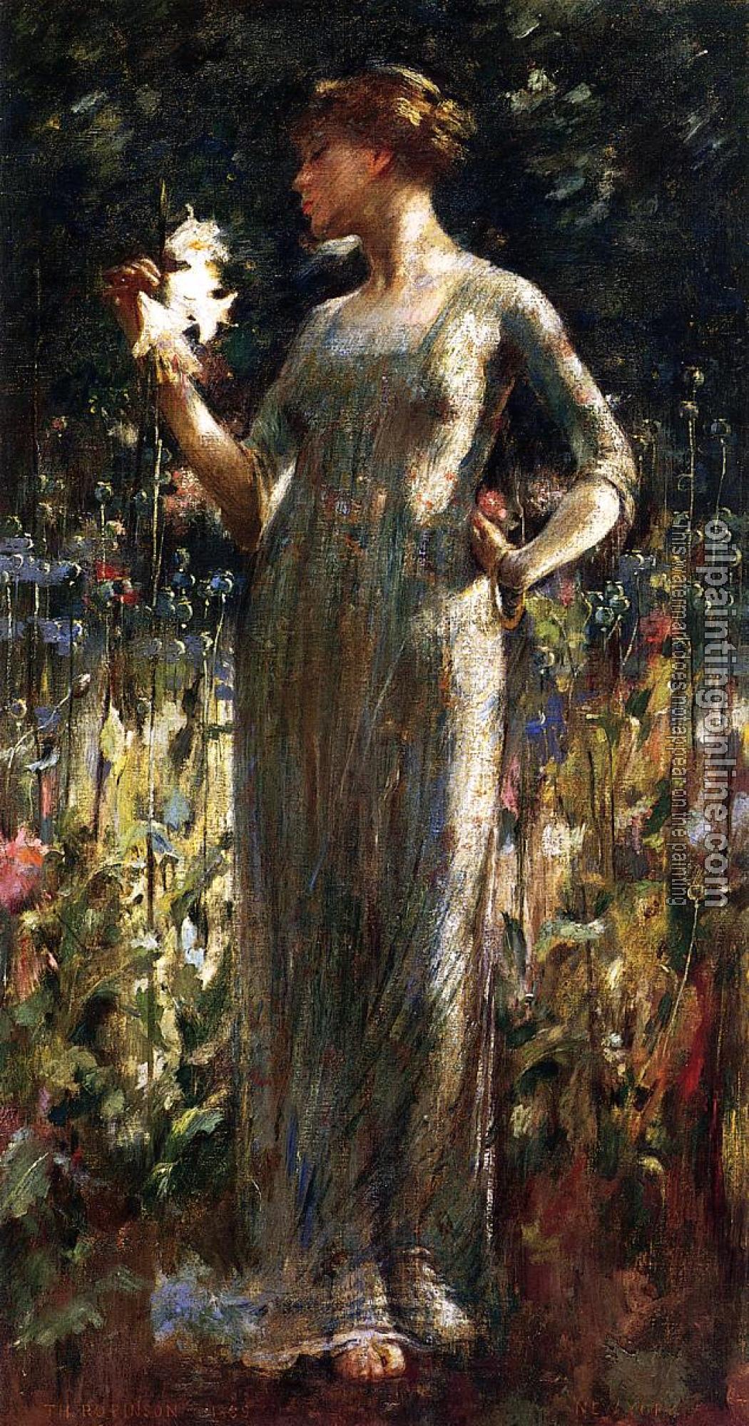 Alexander, John White - A King's Daughter, Girl with Lilies